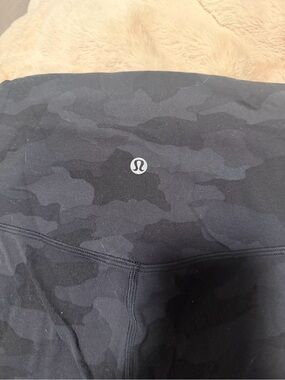 Lululemon Black Camo High-Rise Leggings